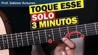 Aprenda esse SOLO FÁCIL com APENAS 3 NOTAS - Vão te aplaudir - Prof. Sidimar Antunes🎸