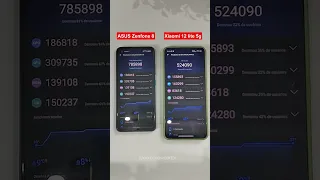 Zenfone 8 vs Xiaomi 12 Lite 5g Benchmark 🔥#shorts