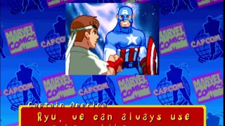 Marvel Super Heroes vs. Street Fighter - Captain America Ending