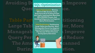 SQL Optimization: Boost Your Database Performance with These Proven Techniques | SQL | Data Engineer