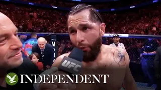 UFC fighter Jorge Masvidal praises Donald Trump as former president watches from ringside