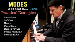 Modes of the Major Scale.(Part 2 of 3) Practical Examples in Tunes.