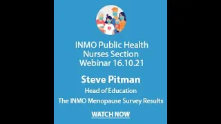 INMO and The Menopause Hub Webinar 2021