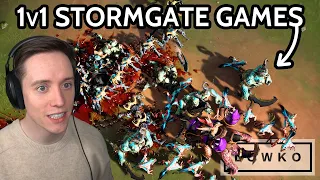 Stormgate Gameplay: Lowko's FIRST 1v1 Games! (Closed Beta)