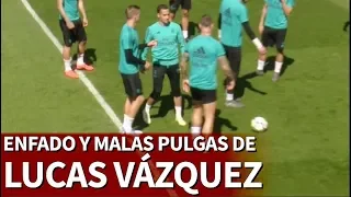 A Lucas Vázquez se le fue la mano: enfado y pelotazo de rabia a Kroos | Diario AS