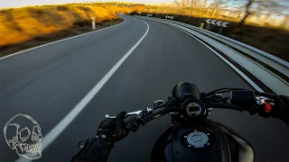 COUNTRYSIDE WINTER RIDE. (RAW Onboard)