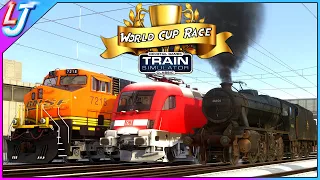 Train Simulator - Who's The Fastest Freighter ??? (World Cup Race)