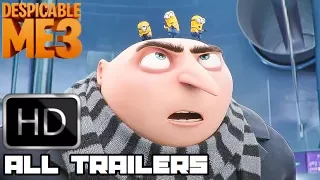 Despicable Me 3 All New Clips & Trailers (2017) Animated Movie HD