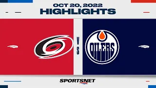 NHL Highlights | Hurricanes vs. Oilers - Oct. 20, 2022