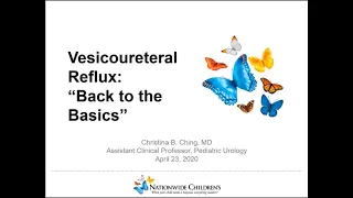 4.23.2020 PedsUroFLO Lecture - Vesicoureteral Reflux (VUR): "Back to the Basics"