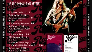 Pink Floyd 17 February, 1972 The Rainbow Theatre, Finsbury Park, London, England