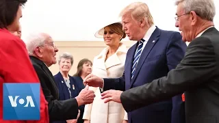 Queen Elizabeth and Donald Trump Meet D-Day Veterans