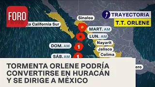 Tormenta tropical Orlene podría convertirse en huracán y se dirige a costas mexicanas - Las Noticias