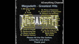 Megadeth - Greatest Hits (The vey best of Megadeth)