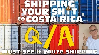 Shipping Container to Costa Rica the 101 Cars 🚗 Household Goods, 💲Price💲