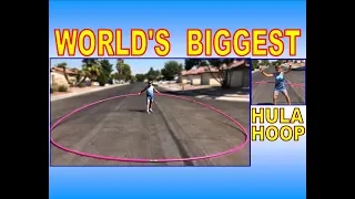 LARGEST HULA HOOP - Mom's WORLD RECORD will blow your mind!!