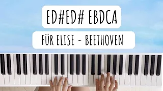 *EASY* Für Elise - Beethoven (Piano Tutorial for Beginners) #fürelise #furelise