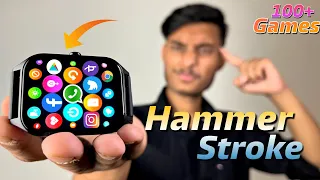 Hammer Stroke Smart Watch 🤩 with a 1.96 Inch Display  🤯  Gaming Smartwatch 🤗 Under 2000