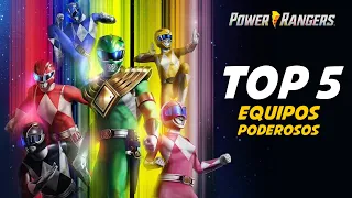 Top 5 Equipos mas PODEROSOS de Power Rangers