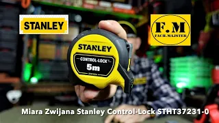 NOWOŚĆ!!! Miara zwijana Stanley Control Lock 5m STHT37231-0 New Mesure Stanley