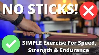 SIMPLE Hand Speed Exercise for Drummers WITHOUT STICKS!
