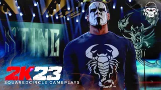 WWE 2K23 Sting AEW w/ Entrance Theme & GFX Pack | New WWE 2K23 Mods