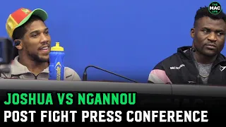 Anthony Joshua vs. Francis Ngannou Post Fight Press Conference (Full)