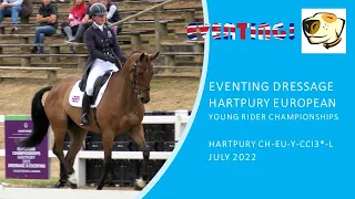 Polly Muirhead + Penhill Touch of Class (GBR) Young Rider Eventing Dressage; Hartpury Europeans 2022