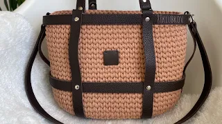 VERY SIMPLE AND BEAUTIFUL! CROCHETED BAG FOR ONE EVENING💯 KNITTED BAG IN SHOULDER STRAPS