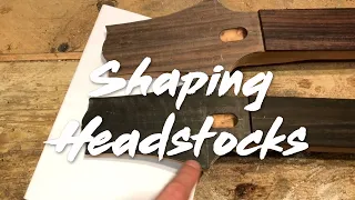 Building DC Guitars - Episode 12 | Shaping and profiling headstocks