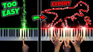 Jurassic Park Theme | EASY to EXPERT But...