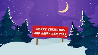 Merry Christmas & Happy New Year 2018 Animated E-Card