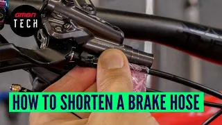 How To Shorten Disc Brake Hoses | Mountain Bike Maintenance