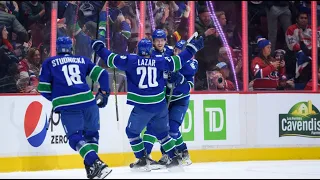 Elias Pettersson 7-6 OT WINNER vs Canadiens (Dec. 5, 2022) (ALL CALLS)