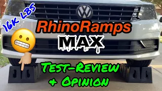 Rhino Ramps MAX 16k lbs - By FloTool - Review And Test - My Opinion