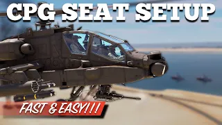 AH-64D Apache: Setting Up The CPG Seat Fast & Easy! | DCS World