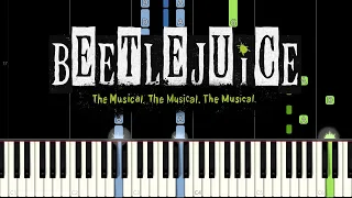 Beetlejuice - Home (Accompaniment) (Piano Tutorial) [Synthesia]