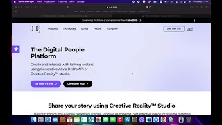 D-ID сервіс ствоерння відео та аудіо