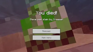 "Steve was Slain by Creeper"