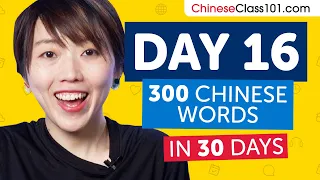 Day 16: 160/300 | Learn 300 Chinese Words in 30 Days Challenge