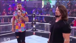 AJ styles reta a Grayson waller a Una lucha en NXT new year evil WWE nxt 04/01/2022