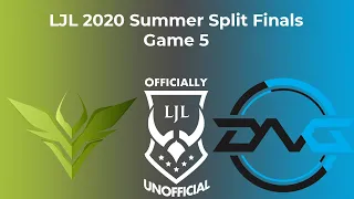 [EN] LJL 2020 Summer Split Finals Game 5 - V3 Esports Vs DetonatioN FocusMe