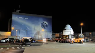 Boeing's Starliner Spacecraft Rolls Out to the Pad for OFT-2