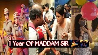 One Year Of Maddam Sir 🎉| Haseena Malik | Karishma Singh | Madam Sir Celebration Party | Sony Sab