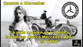 Conoce a Mercedes la niña originaria de la marca Mercedes Benz en 1890