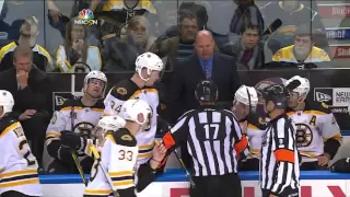 John Scott hits Loui Eriksson, fights McQuaid w/SlowMo 10/23/13