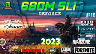 Nvidia GeForce GTX 680M SLI 2GB in 30 GAMES       | 2023