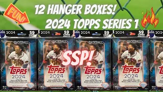 🔥 12 Hanger Boxes ⚾️ 2024 Topps Series 1 Baseball ** SSP Pull - Yellow Parallels & Much More! **