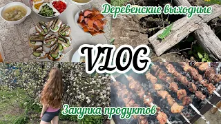 VLOG Деревенские выходные | еда | закупка продуктов 🛒