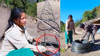 We are bringing drinking water by Pipe || Life in Rural Nepal@AloneAdhirajnepal